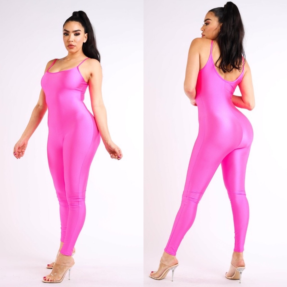 Hot Pink catsuit/bodysuit